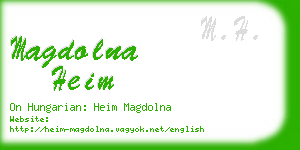 magdolna heim business card